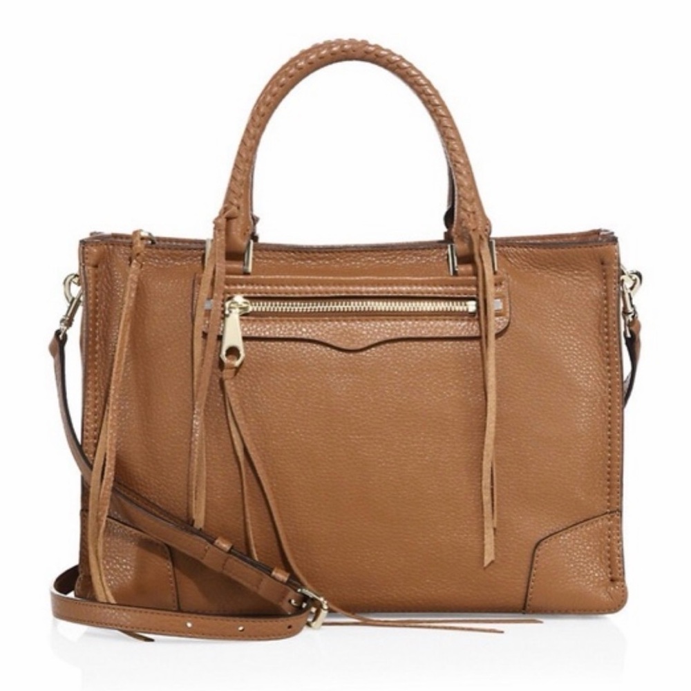 NWT Rebecca Minkoff Regan Leather Satchel - Desert Tan
